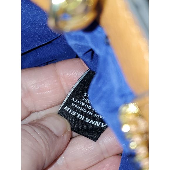 Anne Klein Crossbody Shoulder Bag Polka Dot Adjustable Strap Faux Leather Spring - Picture 15 of 16